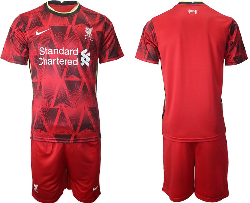 Men 2021-2022 Club Liverpool home red blank Nike Soccer Jerseys->liverpool jersey->Soccer Club Jersey